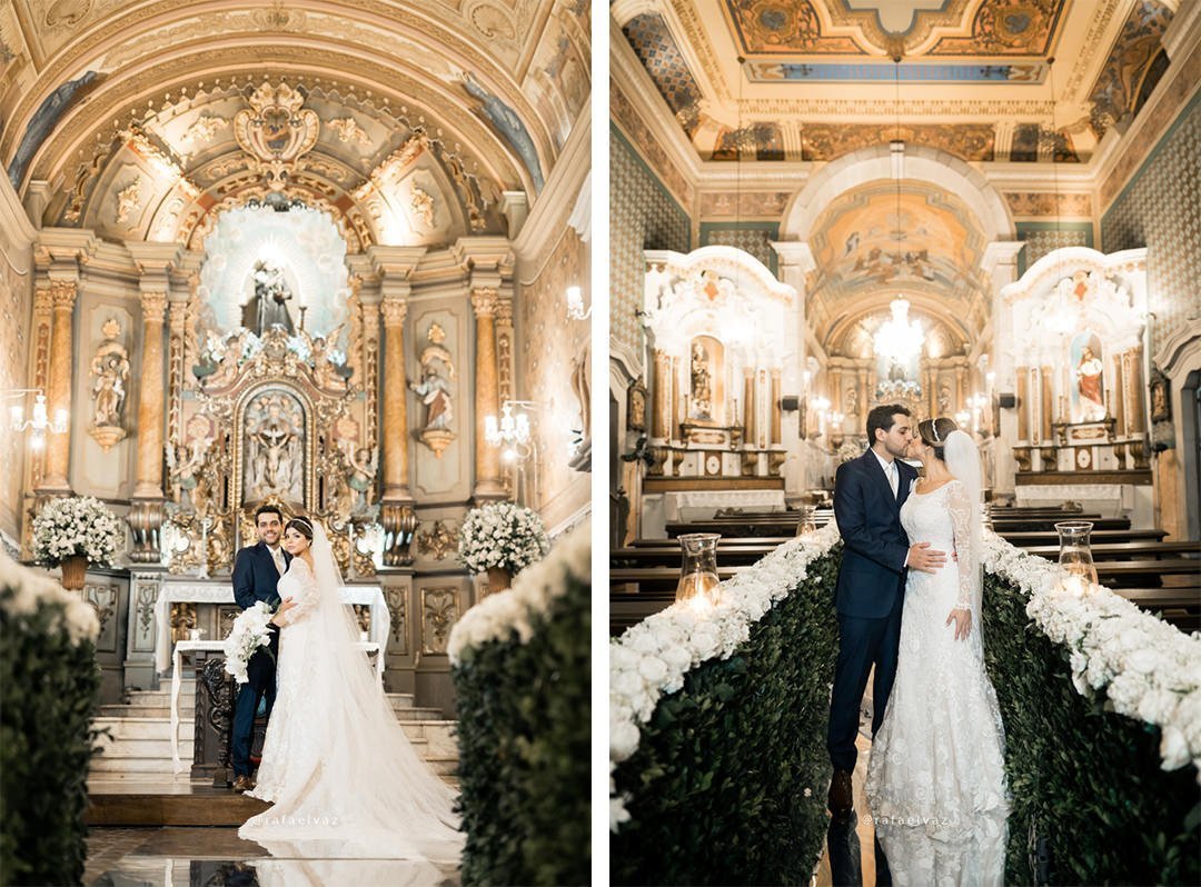casamento na igreja do valongo, casamento tradicional, decoração de casamento a noite, rafael vaz fotografo, fotografo em santos, casar na igreja, chão de espelho, espelho na igreja, passarela de espelho