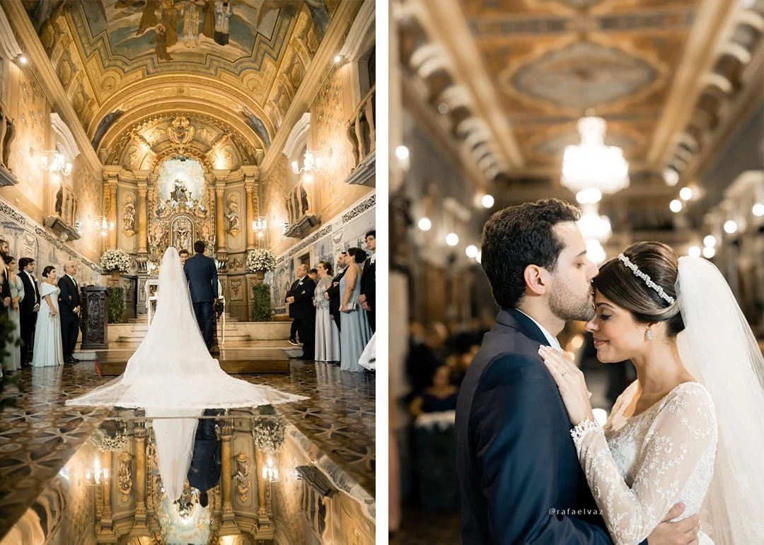 casamento na igreja do valongo, casamento tradicional, decoração de casamento a noite, rafael vaz fotografo, fotografo em santos, casar na igreja, chão de espelho, espelho na igreja, passarela de espelho